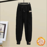 Yipinpay Women's Fashion Plush Sweater Tracksuits 2 Piece Set 2024 Winter Warm Loose Fake Two-piece Pullover Top + Pants Sportswear Suit