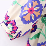 Yipinpay Printed Long Dress Women Cut Out Midi Dresses Woman Ruffle Beach Summer Dress Women 2023 Vintage Elegant Women's Dresses