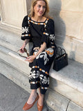 Yipinpay Floral Square Neck Maxi Dress Women 2024 Summer Beach Print Puff Half Sleeve Long Dresses Holiday Street Elegant Lady Robes