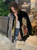Yipinpay Women Winter 2023 New Female Autumn and Winter Explosions Young Mink Coat Fur One Luxury Woman Fur Women's Jackets