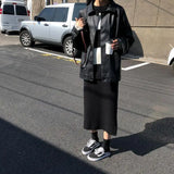 Yipinpay Winter Leather Jacket Women Korean Loose Thin Moto Jacket Female 2023 Autumn Fashion Streetwear Lady Outerwear Biker Coats