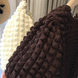 Yipinpay Summer Puff T Shirt for Women Short Sleeve 3D Plaid Shirts for Women Y2k Tops Graphic Tee Mujer Camisetas Casual Wild