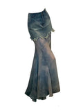 Yipinpay Women Blue Jean Skirt Y2k Clothes Harajuku Korean Girl Casual Chic Fashion Vintage Denim Mermaid Skirt Raw Edge Japanese Fashion
