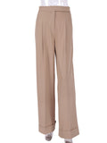 Yipinpay 18 Spring Summer Black Ladies Office Trousers Women High Waist Pants Pockets Female Pleated Wide Leg Pants Solid 2023