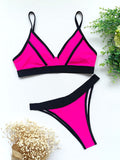 Yipinpay Push Up Bikini Set Women Swimwear High Waisted Swimsuit Female Solid Swimming Suits Bathing Suit Sexy Bikini Set