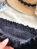 Yipinpay Ruffles Senior Slim Party Dress Strapless Off Shoulder Sleeveless Golden Chain Women Vintage Velvet Short Sexy Dress