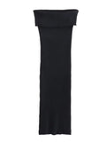 Yipinpay Off Shoulder Knitted Dresses For Women Striped Midi Bodycon Dress Women Black White Sexy Long Dress Woman Summer Dresses