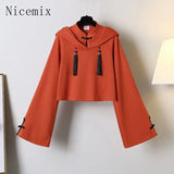 Yipinpay Women Set Early Autumn New Chinese Style Age Reducing Sweet Slim Red Sweatshirt Black Long Skirt Two Piece Set Women Outfits