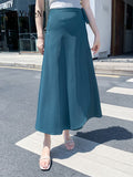 yipinpay Women Wrap Skirt Summer Beach Boho Sexy Casual One-piece Midi Skirts Korean Fashion Solid Color Chic Faldas 9 Colors
