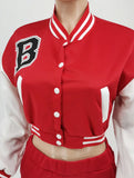 Yipinpay Letter Printing Joggers Leisure Two-Piece Set Women's Sports Training Jogging Uniform Baseball Uniform Suit