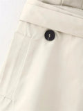 Yipinpay Paperbag Long Skirts For Women Fashion 2023 Wrap High Waist Skirt Women Gabardine Slit Midi Skirt Elegant Women's Skirts