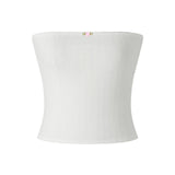 Yipinpay Women's Y2K Fairy Bandeau Summer Casual Strapless Backless Flower Patchwork Hotsweet Ladies Vest for Club Party