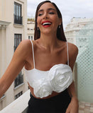 Yipinpay New Womens Crop Camisoles Spaghetti Straps Gloves Shaped Design Open Back Tie-Up Vest Camis Tops Casual Style S M L