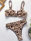 Yipinpay Leopard Bikini 2023 Micro Bikini Set Push Up Thong High Cut Swimwear Women Mini Swimsuit Female Bathing Suit