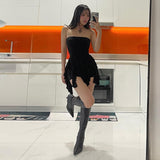 yipinpay Rompers Women Jumpsuit Sexy One Piece Bodysuit Strapless Fashion Clothes Ropa De Mujer Streetwear Black Bodycon Playsuit