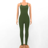 Yipinpay Sexy Bodycon Yoga Jumpsuit Women Sport Style Spaghetti Strap High Waist Tight Playsuit Hipster Emo Alt Indie Clothes