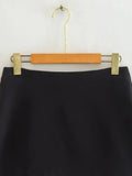 Yipinpay Studded Black Mini Skirt Women High Waist Short Skirts Woman Fashion 2023 Asymmetric Autumn Skirt Y2k Streetwear Skirts