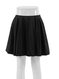 Yipinpay MO 2023 Summer Satin Skirt A-line Short Skirt Women's Commuter White Mini Pleated Skirt Official Ladies Black Skirt