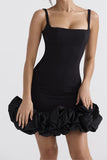 Yipinpay Womens Bodycon Mini Dress Sleeveless Bow Front Contrast Color Cutout Tank Dress Sexy Solid Color Party Dress Club Streetwear