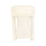 Yipinpay Autumn Elegant Sweet Blouse Office Lady Casual Long Sleeve Knitted Sweater Women Evening Party Slim Y2k Top Korean Fashion