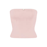 Yipinpay Women's Y2K Fairy Bandeau Summer Casual Strapless Backless Flower Patchwork Hotsweet Ladies Vest for Club Party