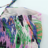 Yipinpay Print Ruffle Slip Dress Woman Summer Sexy Short Dresses Daring Holiday Beach Mini Dress Women Backless Night Party Dresses