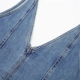 Yipinpay Blue Denim Dress Woman Sleeveless Long Dress Women Straps Midi Casual Dresses For Women Summer 2023 Holiday Dresses