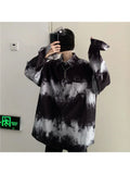 Yipinpay Shirts For Men Women 2024SS New Harajuku Bf Dark Gothic Wear All-match Long-sleeved Blouse Trend Black White Streetwear