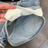 Yipinpay High Waist Spicy Girl Irregular Denim Shorts Women Summer New Fashion Elastic Tight Hot Pants Jeans Women Clothing