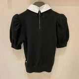 Yipinpay for Women Short Sleeve Sweater Y2k Grunge Graphic T Shirts Fake Two Black Knitted Shirt Femme Crop Top Camisetas Shirt