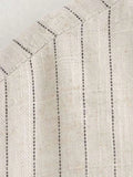 Yipinpay Linen Stripe Vests Women's 2024 Elegant O-neck Sleeveless Waistcoat Female Casual Single Breasted Pockets Lady Chic Tops