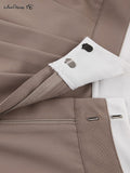 Yipinpay Fashion Brown Women Baggy Pants Patchwork Low Waist Loose Fit Trousers Streetwear Oversized Cargo Pants Female 2023