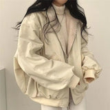 Yipinpay Two-Sided Wear Lambswool Cotton Jacket Korea Down Women's Jacket Winter New Zipper Hooded Cotton Jacket Parkas