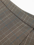 Yipinpay Plaid Skirt Shorts Woman Check Pleated Mini Skirt Shorts Women High Waist Short Pants Harajuku Fashion Women's Skort