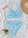 Yipinpay Women Swimsuit Female High Waisted Swimwear Solid Bikini Push Up Bikini Set Bathing Suit Swimming Suits Beachwear
