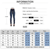 Yipinpay Waist Slim Pencil Jeans 2024 Vintage Denim Pants Women Oversized Basics Trousers Female Clothing Casual Elasticity Leggings