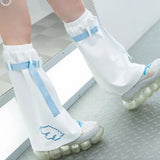 Yipinpay Y2K Socks Women Leg Warmers Sweet Cool Girl Drawstring Strap Pile up Socks Water Color Leg Covers Over Knee Boot Cuffs