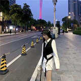 Yipinpay Up Shirts Women Shirt Two Piece Set Shirt And Short Vest Long Sleeve Shirt Women Blouse 2024 Korean Fashion Clothing