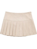 Yipinpay Pleated Skirt Shorts Women High Waist Skorts For Women Streetwear Short Skirts Woman Fashion 2023 School Grey Mini Skirt