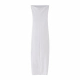 Yipinpay Cut Out Corset Dress Woman Off Shoulder White Long Dresses For Women Backless Bodycon Dress Women Evening Party Dresses