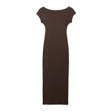 Yipinpay 2023 Black Long Dress Women Summer Bodycon Dress Women Short Sleeve Elegant Party Dresses Midi Evening Dresses For Prom
