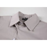 yipinpay Women's Clothing Shirt Versatile Loose Grey Long Sleeved Printed Bear Pattern Fashion Tops Casual Button Ladies Baggy Blouse