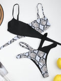 Yipinpay Leopard Bikini 2023 Micro Bikini Set Push Up Thong High Cut Swimwear Women Mini Swimsuit Female Bathing Suit