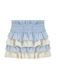 Yipinpay Summer Sweet French Skirt 2 Piece Set Women Evening Party Slim Y2k Crop Top + Office Lady Casual Mini Skirt Korean Fashion
