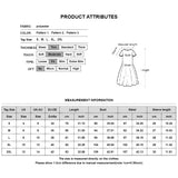 Yipinpay Women's Dresses Summer Ethnic Style Short Sleeve Tops Fashion Loose A-Line Skirt Elegant Casual Lady Vacation Dresses