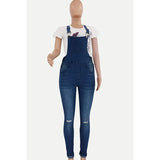 Yipinpay New Woman Ripped Denim Jumpsuit Fashion Casual Sling Pants Jeans Jumpsuit S-2XL Global Drop Shipping