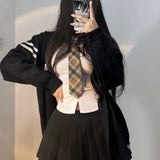 Yipinpay Sexy Slim Basic White Shirt Women Tunics Vintage Cute Korean Style Long Sleeve School Shirt Girls Casual Jk Uniform Tops 0406