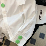 Yipinpay Blusas Mujer Tops Chic Button White Lapel Shirt Women Camisa Feminina Spring Casual Blouses Wild Shirts for Women