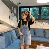 Yipinpay For Women Summer Denim Shorts Raw Edge Ripped Korean Style Jeans Pants Blue High Waist Baggy Casual Y2k Fashion Shorts