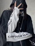Yipinpay Harajuku Long Sleeve T-shirt Women Autumn Patchwork Fake Two-piece Korean Fashion Casaul Oversized T Shirt Streetwear